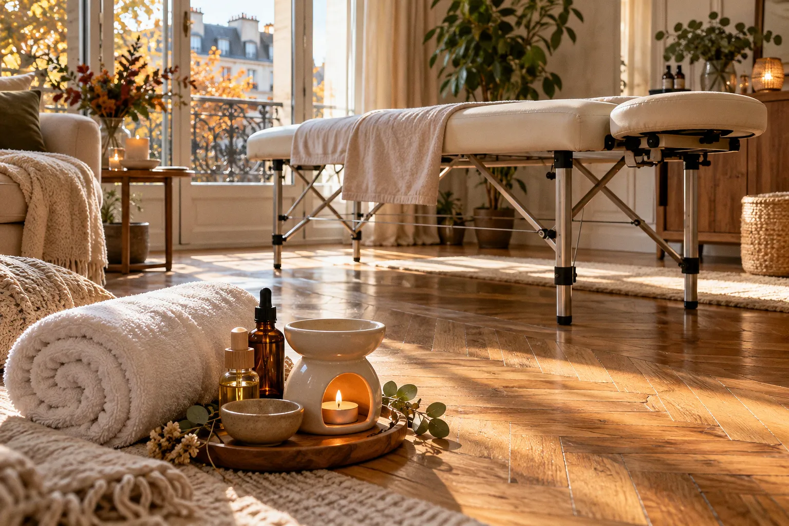 Préparation d'une pièce pour un massage à domicile: les étapes clés